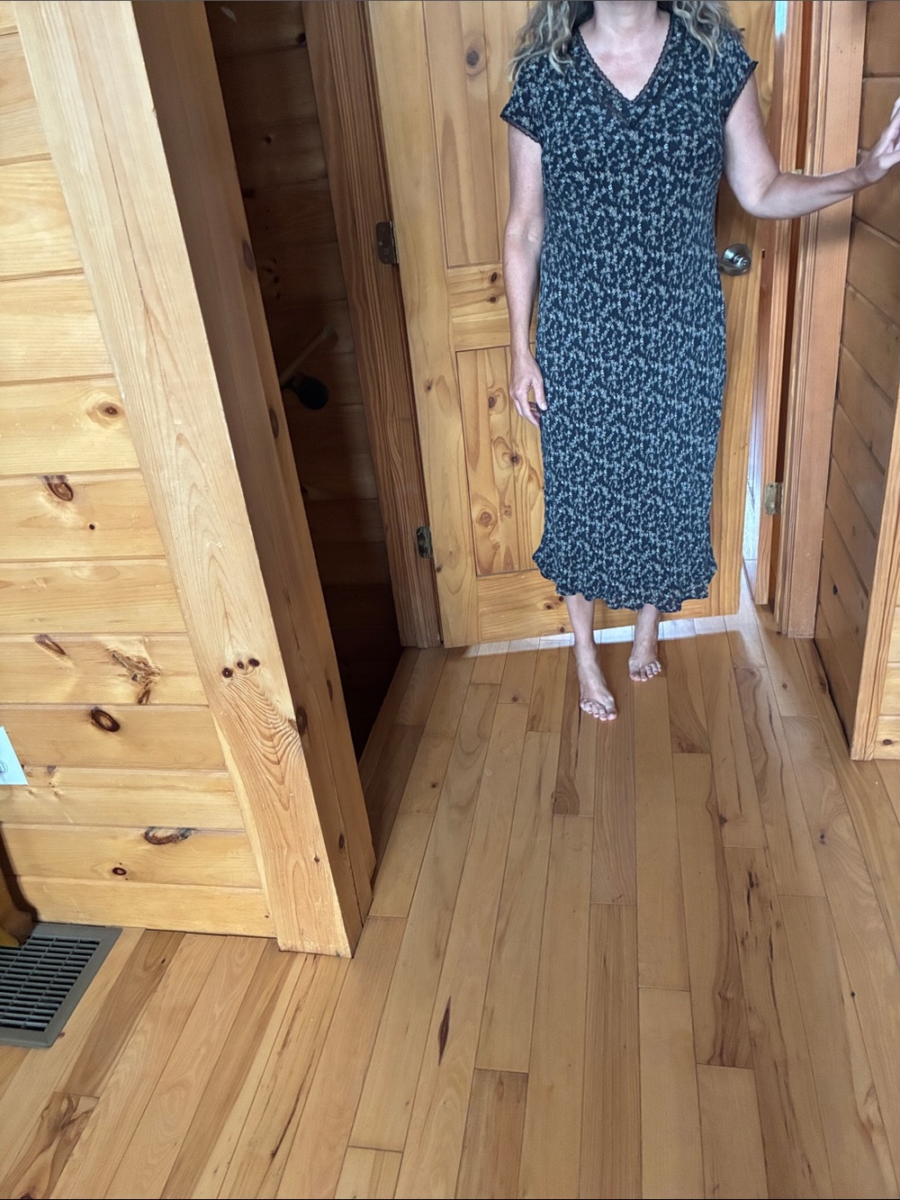 Silk ditsy floral vintage 90’s y2k midi dress